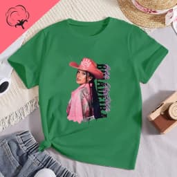 Famous Singer Ana Castela Classic Poster Print Women's Fashion T-shirt, Everyday Casual Cotton T-shirt, Women's Pop Shirt