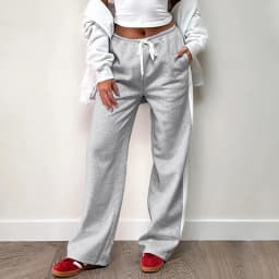 Y2K Color Block Patchwork Sweatpants American Style Elastic Waistband Tie Straight Tube Slimming Loose Versatile Casual