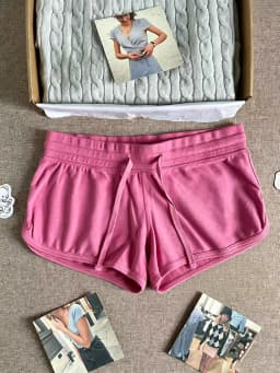 New Rose Pink Cotton Short Pant Women Casual Elastic High Waist Casual SweatShorts Sweet Vintage Cute Y2K Drawstring Bottoms