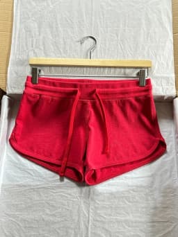 New Rose Pink Cotton Short Pant Women Casual Elastic High Waist Casual SweatShorts Sweet Vintage Cute Y2K Drawstring Bottoms