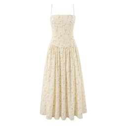 YENKYE Summer 2026 Women's Floral Print Corset Spaghetti Strap A-Line Maxi Dress Casual Beach Boho Vacation Dresses