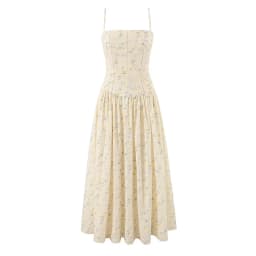 YENKYE Summer 2026 Women's Floral Print Corset Spaghetti Strap A-Line Maxi Dress Casual Beach Boho Vacation Dresses