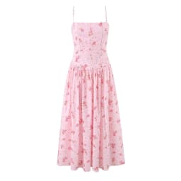 YENKYE Summer 2026 Women's Floral Print Corset Spaghetti Strap A-Line Maxi Dress Casual Beach Boho Vacation Dresses