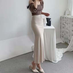 Elegant Summer Long Skirts Women Fashion High Waist Elastic Korean Y2k Clothes Casual Slim Ladies Mid Length Pink Black Skirt
