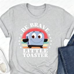 90's Nostalgia Cotton T-Shirt Be Brave Little Toaster Inspirational Women's Shirt Inspirational Graphic Tee 90's Nostalgia Gift