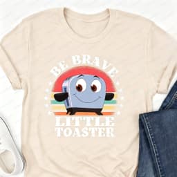 90's Nostalgia Cotton T-Shirt Be Brave Little Toaster Inspirational Women's Shirt Inspirational Graphic Tee 90's Nostalgia Gift