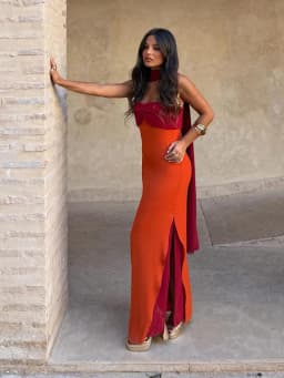 2026 Summer Elegant Maxi Slip Dress Twist Front Spaghetti Strap Slit Bohemian Wedding Guest Cocktail Party Vacation Women Gown