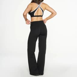 Matching 3 Piece Set Women Fall 2025 Cross-Strap Tank & V-Neck Long-Sleeve Top & Straight-Leg Pants Three-Piece Sporty Suit