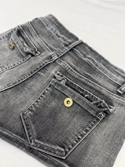 Retro Spice Girl Washed Old Black Grey Denim Shorts Female Summer Spice Girl Skinny Slim Hips A-Word Hot Pants