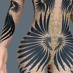 Classic Rhinestones Bodycon Jumpsuit for Women Sexy Dance Performance Costume Female Stage Wear Nightclub Party Outfit Feibiao