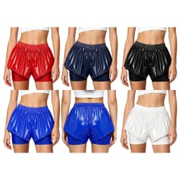 Women Waterproof Shorts Swim Trunks 2 in 1 Athletic Bottoms Running Cycling Sports Yoga Workout Sportswear Beach Pool Swimwear