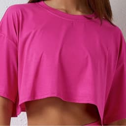 Y2K Fitness Top Short Sleeve Exposed Navel Casual Basic T Shirt for American and European Summer Sports Style