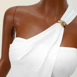 OMSJ 2026 Lady Summer Daily Outfits Fashion Sexy Slant Neck Sleeveless Irregular Tops+Strapless Tube Top+Calf-length Pants Solid