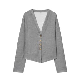 HH Autumn Women Fashion V-Neck Long Sleeve Single-breasted Soft Coat+High Waist Elastic Slim Wide-leg Pants Solid 2-Piece Set