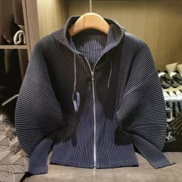 Drawstring Spring New Hooded Pleated Zipper Women's Sweatshirts Loose Elegant Simple High Quality Cardigan Coat 245YG