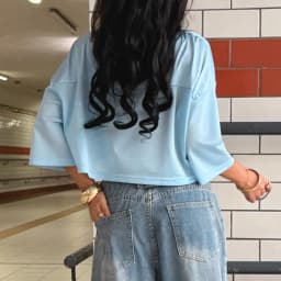 Solid Color Printed V Neck Crop Top American Women Street Wear Summer Fashion Breathable Mesh Short Sleeve Baseball T Shirt