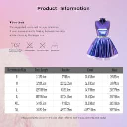 Womens Adult Metallic Shiny Disco Bar Tutu Dress Lapel V Neck Sleeveless A-line Hem with Tulle Layers Retro Pleated Mini Dress