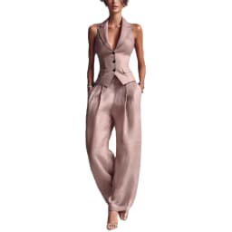 Sexy V Neck Vest Top 2 Piece Matching Set Women Summer Casual Tracksuit Jumpsuit Pants Playsuit