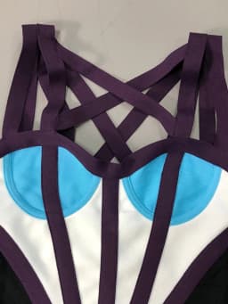 VC Bandage Bodycon Mini Dress Women Cut Out Strappy Club Dress Sexy Sleeveless Cocktail Party Dress Elegant Slim Fit Outfit