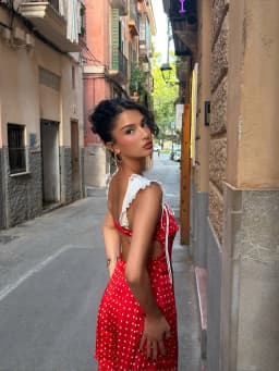 Women Lace Patchwork Polka Dot Printed Mini Dresses Sexy Club Streetwears Holiday Casual Camisole Sheath Vestidos Slim Fits