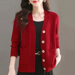Women's Knit Sweater Open Cardigan 2026 New Spring/Autumn Thickened Loose Plus Size Fashion Solid Color Pullover Outerwear Top