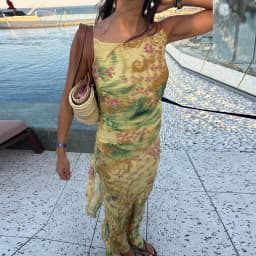Vintage Printed O-neck Sleeveless Chiffon Dress Elegant Slim Pleated Vacation Beach Dress Summer New High Waist Party Maxi Dress