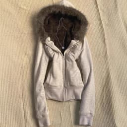 American Y2k Embroidered Fur Collar Hooded Sweatshirt for Women 2026 Autumn Winter New Retro Streetwear Women's Zip Up Hoodie