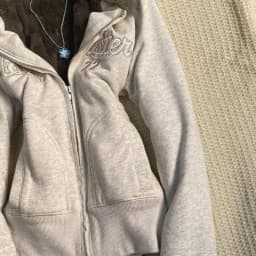 American Y2k Embroidered Fur Collar Hooded Sweatshirt for Women 2026 Autumn Winter New Retro Streetwear Women's Zip Up Hoodie