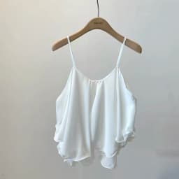 Korean Fashion Lightweight Chiffon Spaghetti Strap Crop Top Women's Summer Ruffled Flowy Cami Casual Daily Party Tanks