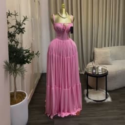 Women Spaghetti Strap Maxi Dress Sheer Waist Mesh Cutout Back Tie‑Up Tiered Ruffle Long Dress Evening Party Vacation Sundress