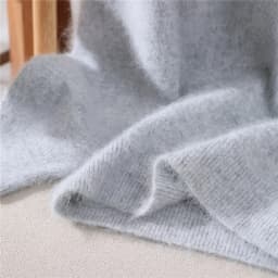 100% Pure Mink Fur Sweater Women's Pullover High Neck Knitted Sweater Autumn Winter New Item Pile Collar Thick Soft Base Sweater