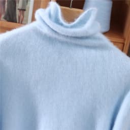 100% Pure Mink Fur Sweater Women's Pullover High Neck Knitted Sweater Autumn Winter New Item Pile Collar Thick Soft Base Sweater