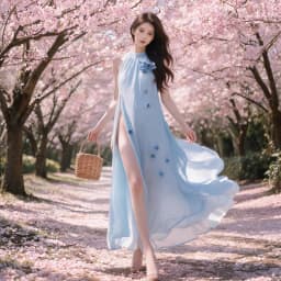 Women's French Style Invisible Zipper Sexy Dresses Outdoor Exposed Play Easy Dress Cute Floral Printing Sleeveless Long Skirts