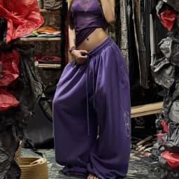 Women Y2K Baggy Sweatpants Super Loose Wide Leg Joggers Drawstring Waist Solid Casual Lounge Trousers Star Pattern Streetwear
