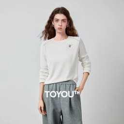 TOYOUTH Women's Long Sleeve T-Shirt 2026 Autumn New Soft Fleece Slim Fit Contrast Line Round Neck Base Layer Top