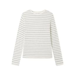 Silk Wool Blend O Neck Long Sleeve Tee for Women Pink Thin Casual Summer Top