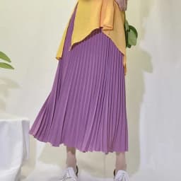 High Waist Pleated Maxi Skirt for Women Vintage Summer Long Flowy Skirt