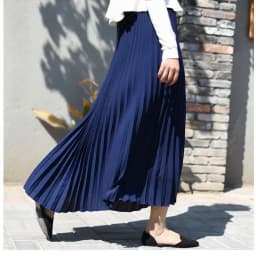 High Waist Pleated Maxi Skirt for Women Vintage Summer Long Flowy Skirt