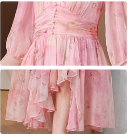 Summer Floral Silk Beach Midi Sundress Women Boho Fashion Casual Light Maxi Dress 2026 Spring Elegant Luxury Festival Vestidos