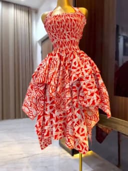 Summer Sleeveless Hollow Dress Casual Pattern Print Ruffle Irregular Long Dress Women's Sexy Halter Backless Slim Bohemian Dress