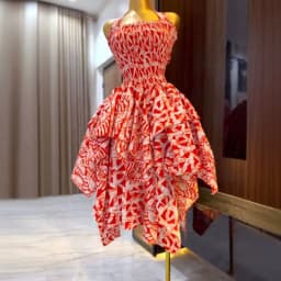 Summer Sleeveless Hollow Dress Casual Pattern Print Ruffle Irregular Long Dress Women's Sexy Halter Backless Slim Bohemian Dress