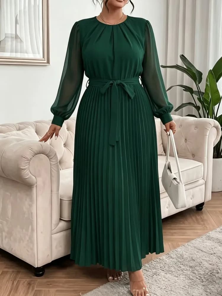 XL-4XL Plus Size Women Clothes Dresses Autumn Spring Robes Long Sleeve Street Style Casual 3XL Big Size Maxi Dress Oversized