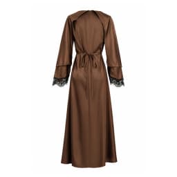Women Luxurious Satin Floor Length Maxi Dress Elegant Solid Color Long Sleeve Banquet Dress Temperament High Waist Pleated Dress