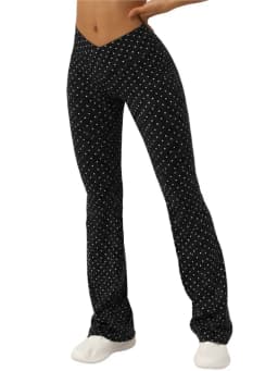 Soft Motion Straight Leg Bottoms Women's Mid-Waist Yoga Pants GYM Leggings Naked Feel Pilates Running Sports Trousers