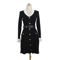 ZJYT Autumn Winter Knitted Sweater Dress for Women Long Sleeve 2026 Fashion New Single Breasted Sweet Casual Dresses with Belt
