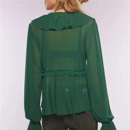 Sheer V Neck Bat Sleeve Oversized Poncho Top for Women Y2K Solid Color Grunge Mesh Loose Blouse