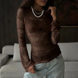 Tuularose White Lace Pullover Women Sexy Hollow See-Through Twist Patchwork Pullover New High Street Chic Slim Women's T-Shirts