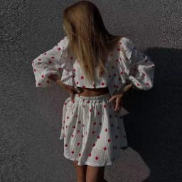 Elegant High Waist Half Skirts Lady Outfit Fashion V-neck Long Sleeve Shirts&Skirts Sets Casual Women's Hollow Out Vacation Sets