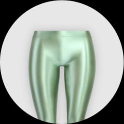 MJINM Women's Low Waist Ankle Length Pants Oily Glossy Tights Pantyhose Skinny Wetlook Sexy Capris Smooth Shiny Elastic Leggings