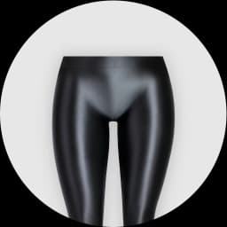 MJINM Women's Low Waist Ankle Length Pants Oily Glossy Tights Pantyhose Skinny Wetlook Sexy Capris Smooth Shiny Elastic Leggings